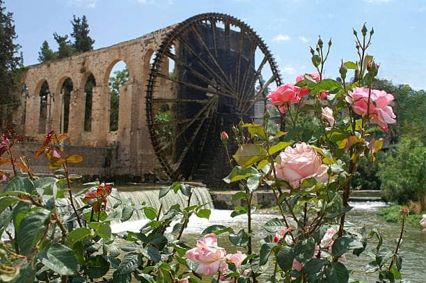 Hama old city overlooking the Orontes River, Syria — heritage real estate