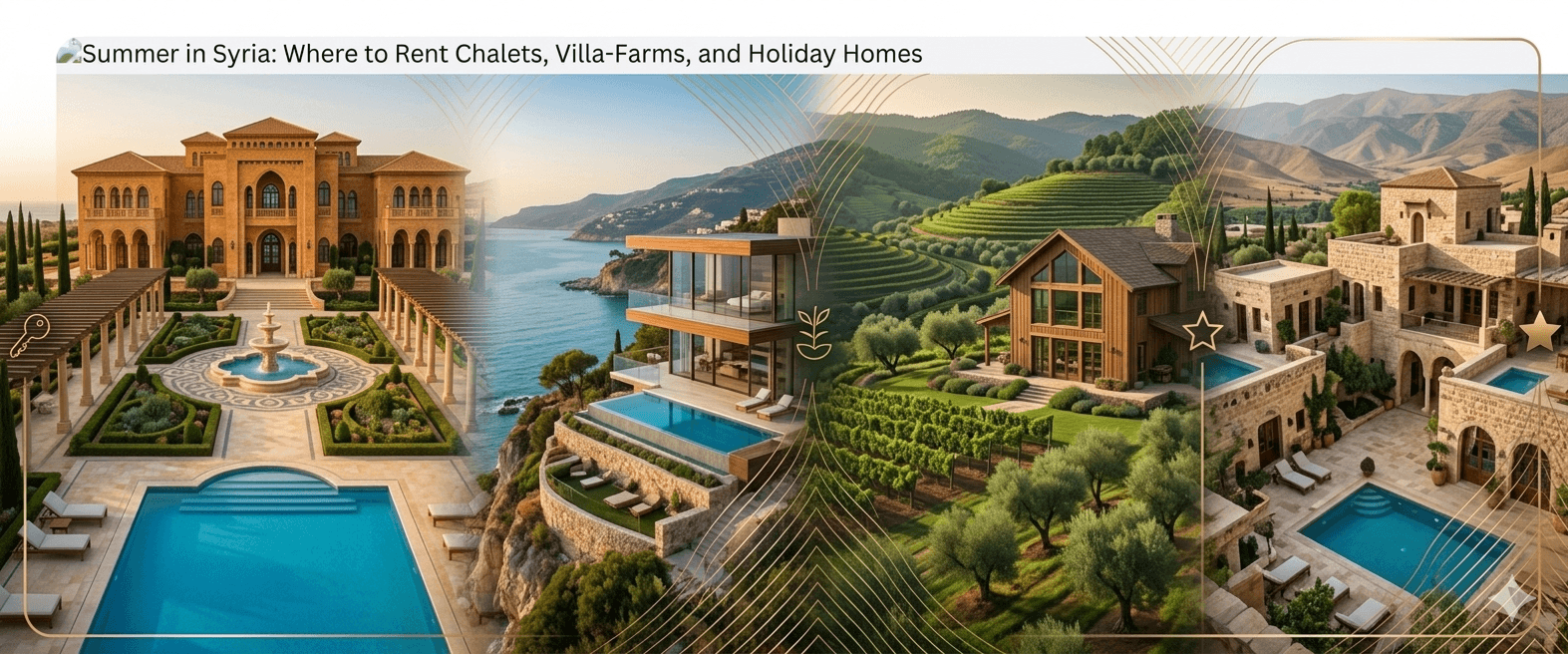 Summer in Syria: Where to Rent Chalets, Villa-Farms, and Holiday Homes