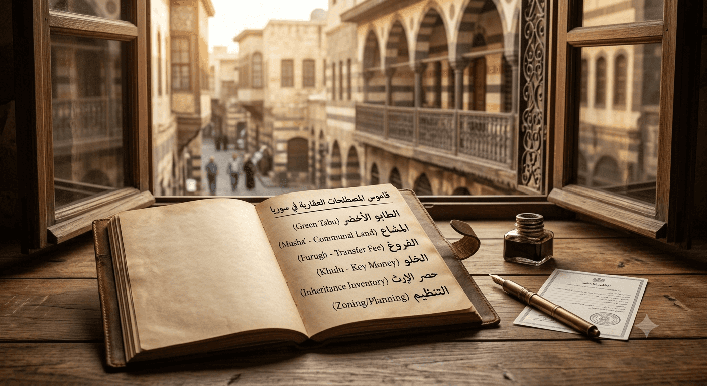 قاموس المصطلحات العقارية في سوريا: دليل المشتري والمغترب
