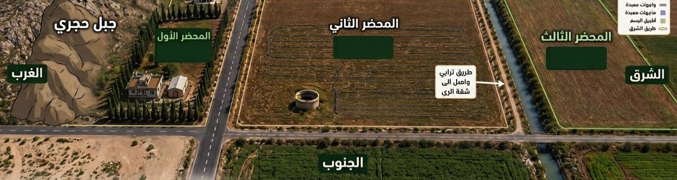 أرض واسع، إطلالة مفتوحة للبيع في سهل الروج، إدلب - 135دونم - صورة 4